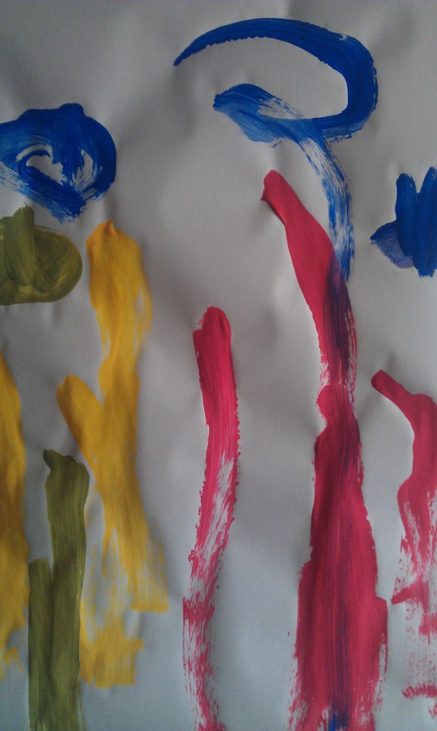 First painting today