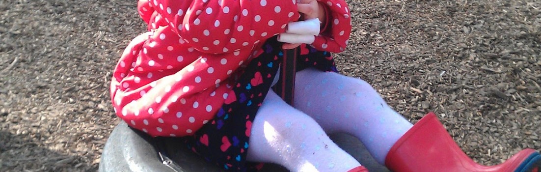 on the tyre swing - National Trust park