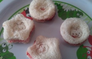 cheese and jam sandwich